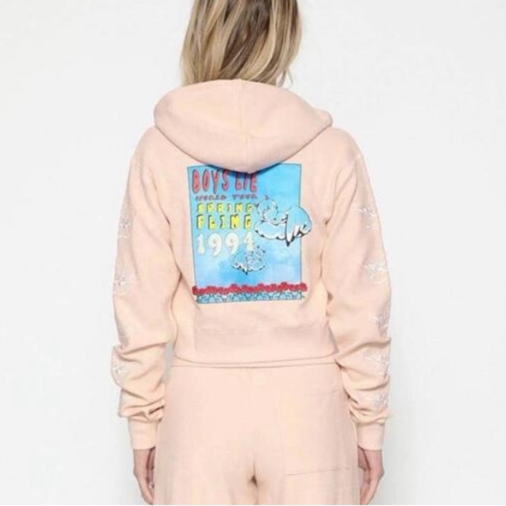 Boys Lie Cropped Hoodie